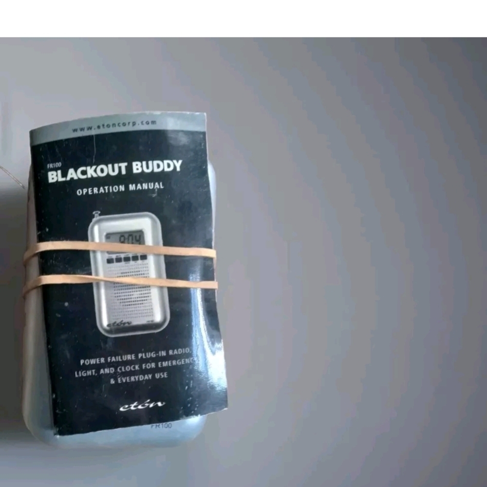 Blackout Buddy Power Failure Emergency Plug-In Radio Clock Light W/ Manual